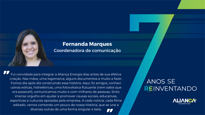 7 anos da Aliança Energia: reinventar-se! - Aliança Energia