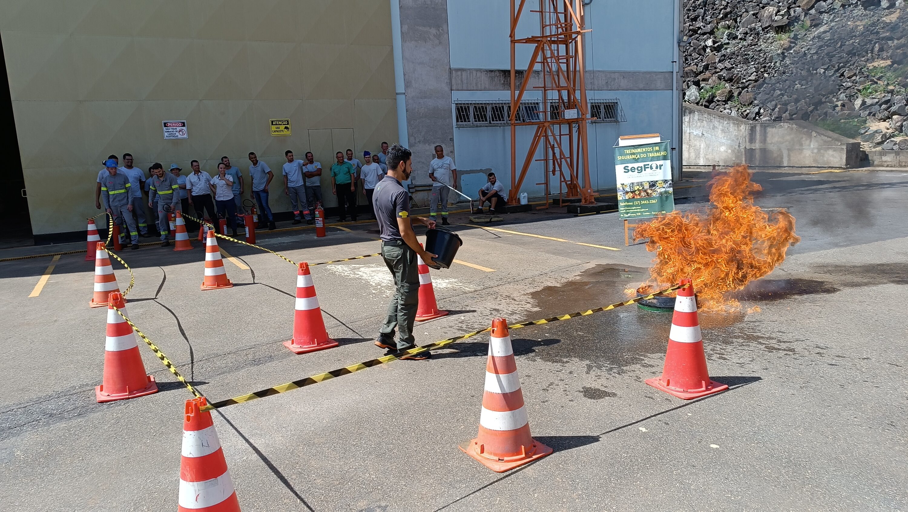 UHE Funil recebe treinamento da brigada orgânica de nível intermediário - Aliança Energia