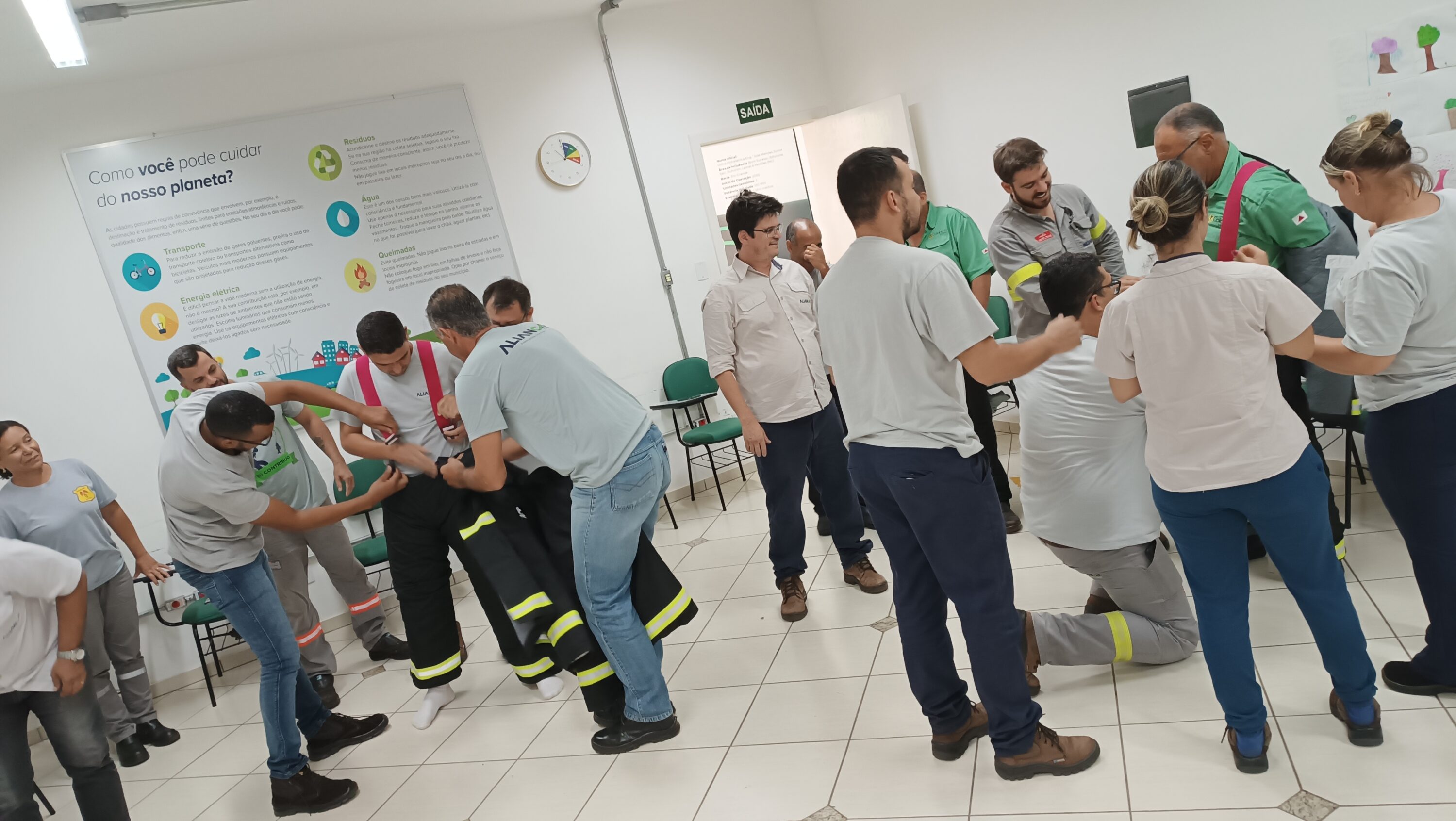 UHE Funil recebe treinamento da brigada orgânica de nível intermediário - Aliança Energia