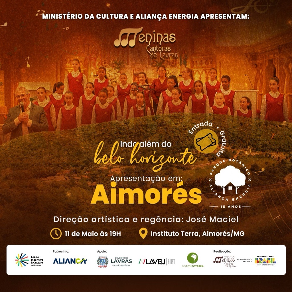 Meninas Cantoras de Lavras se apresentam em Aimorés - Aliança Energia