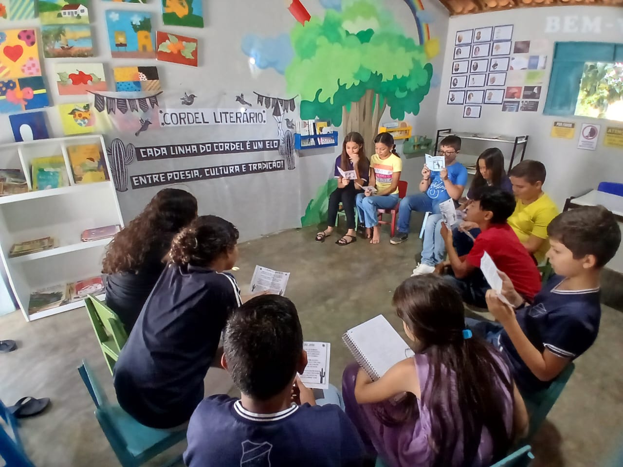 Com patrocínio da Aliança cordel une escola e cultura local - Aliança Energia Com patrocínio da Aliança cordel une escola e cultura local - Aliança Energia