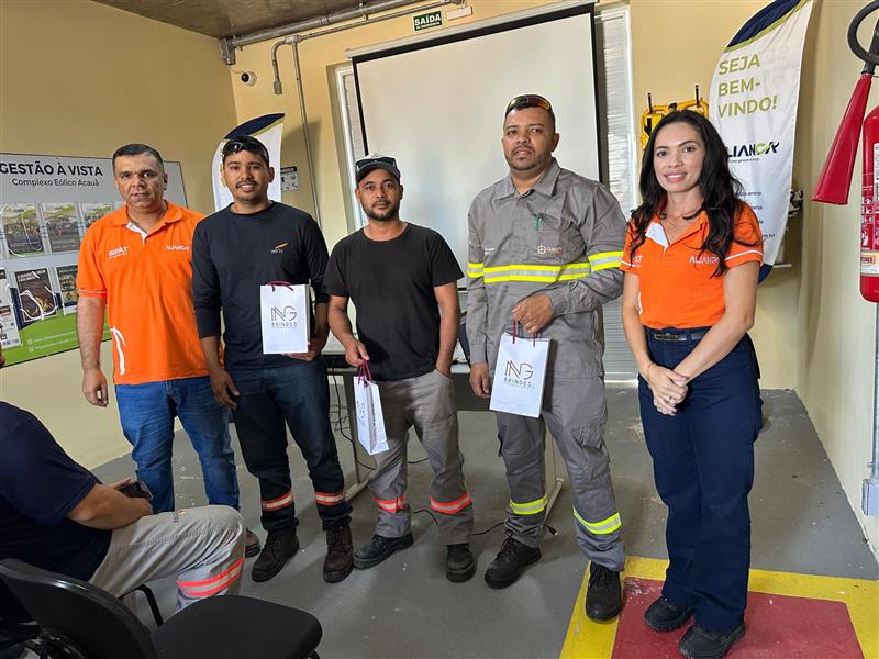 Maio Laranja foi tema do DDS no Complexo Eólico Acauã - Aliança Energia Maio Laranja foi tema do DDS no Complexo Eólico Acauã - Aliança Energia