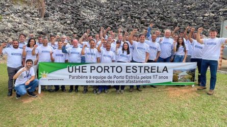 Capa UHE Porto Estrela 17 anos sem acidentes